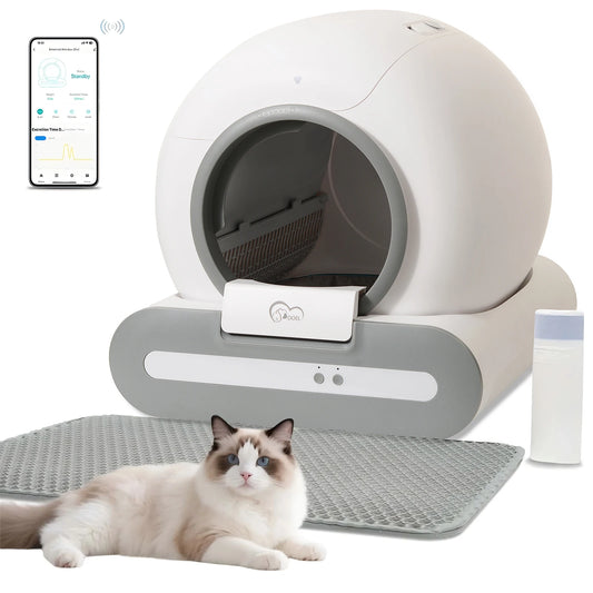 DOEL App Controlled Self Cleaning Cat Litter Box 2.4G WiFi